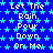 Blue background with light blue star pattern and repeated white text "Let The Rain Pour Down On Me" in pixelated font.
