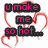 A static image with six text blocks in pink and black lettering over a white background featuring red heart outlines.