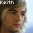 Two side-by-side pixelated images of a person with light brown hair, each labeled with a name above the head.