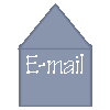 Two blue envelope icons on gray background; left icon displays 'E-mail' text, right has white star symbol.