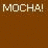 Brown background with repeated light brown text reading "MOCHA" in multiple positions, partially obscured by a gray rectangular overlay.