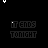 Animated sequence of red and white pixelated shapes forming a starburst pattern above text reading 'IT ENDS TONIGHT' on black background.