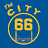 Animated sequence showing a basketball jersey with 'The City 66' text, transitioning through swirling effects and silhouettes against blue and red backgrounds.