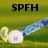 Animated icon with a grassy background, featuring a blue and white object resembling a rolled-up scroll or tube with yellow curled ends.