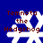 Blue background with four white snowflake-shaped figures and brown text reading "Temnata the Hedgehog" in pixelated font.