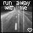 A 4x3 contact sheet of animated frames showing a black-and-white road scene with text and heart symbols, where vertical lines shift position across frames to create motion effect.