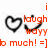 A pixelated icon features a black heart outline, red text reading 'laugh', and an orange smiley face with the phrase 'so much! =]' on white background.