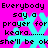 Pixelated cyan snowflake on bright pink background with repeated text 'Everybody say a prayer for keara....... she'll be ok' in black block letters.