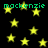 Black background with scattered yellow stars and green text reading "mackenzie" in two