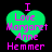Green heart-shaped icon with purple text reading "I Love Margaret Anne Hemmer" on black background.