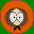 Four pixelated cartoon heads on green background: orange circular headpiece, green helmet with dark brim, teal cap with red band and pink top, light blue hat with yellow tip.
