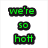Six pixelated text icons arranged in a , each with distinct colors and lettering styles on white backgrounds