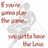 Pixelated image with text fragments and a faded figure, blue and red text on light background.