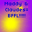 Four identical display blue text on a purple-yellow gradient background with pixelated yellow light effects