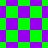 Green and purple diamond-shaped form a shifting pattern with some rotated and others aligned in a