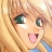 A pixelated anime-style character with blonde hair and green eyes appears on the left side of a contact sheet, while the right side displays text reading "Anime IM" above "COM" in white pixelated font against black background.