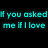 Pixelated cyan text on black background with dotted lines and a gray rectangle, displaying phrases about love and lying.