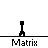 Pixelated black-and-white animation of a stick figure performing various poses with gray motion trails, labeled 'Matrix' beneath each frame.