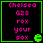 Four identical pixel-art display pink text on black with green borders, each containing a green Pac-Man icon in the bottom-right corner