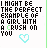 A contact sheet of five animated frames showing a pixelated text-based icon with the phrase "I MIGHT BE THE PERFECT EXAMPLE OF A GIRL WITH A CRUSH ON YOU" and a cyan heart symbol, arranged in 3x2 grid layout with gray background on bottom-right frame.