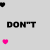 A static contact sheet of 12 frames showing a text-based animation with pink and black hearts scattered across a gray background, displaying the phrase "DON'T Play With MY HEART LOVE ISN'T A GAME!" in bold black letters.