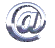 metallic @ symbols in various 3D orientations and partial views on a gray background