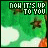 Green background with white clouds and orange accents, featuring repeated text 'NOW IT'S UP TO YOU' in pixelated font above a brown star-like shape.