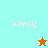 Four display the text 'kileyy' with a star icon changing color between cyan and orange on a split background