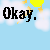 Pixelated text and repeated phrases on a light blue background with yellow suns and white clouds.
