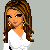 Pixel art contact sheet showing multiple frames of a cartoon woman in white crop top and ripped jeans with text "I Only Look Innocent" across three columns on gray background.