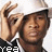 Animated contact sheet of a 48x48 pixel AIM buddy icon featuring Usher with repeated "Usher" text and colorful block patterns on black background, displayed in 3x2 grid layout.