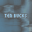 A static image with a blue-gray background displaying repeated text phrases in light and dark blue pixelated font.