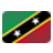 Static image of a flag with diagonal green, black, and red sections bordered by yellow stripes, featuring two white squares on the black band.