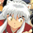 A pixelated anime-style character with white hair and yellow eyes in a red outfit appears on the left side of a contact sheet, while the right side displays stylized text "Anime IM" and "COM" against a black background.