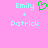 Pixelated text 'Emily' and 'Patrick' with a green heart symbol on pink background, static display.