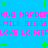 Pixelated text repeats 'HUG HARDER', 'SMILE BIGGE:', and 'LOVE LONGER' on a bright blue background with scattered green plus signs.