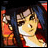 A pixelated anime-style character with blue hair and red earrings in a 48x48 icon, paired with "Anime IM" text on the right side of a contact sheet layout.