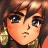 A pixelated anime-style character face with brown hair and large eyes on the left, next to a black background with white text reading "Anime IM" above smaller text "COM" on the right.