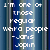 Pixelated text on a vertical striped background with blue and gray tones.