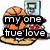 Pixelated basketball-themed icon with a hoop, ball, and sneakers; text overlays read 'my one true love', 'basketball', and 'and you'