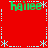 Red background with green text 'hailee' repeated four times, surrounded by white dotted lines and asterisks forming a pattern