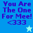 Pixelated blue background with purple text reading 'You Are The One For Mee! <333' and a small star icon in the bottom right corner of each