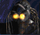 Animated character with glowing yellow eyes and dreadlocks, shifting expression across frames against dark background.