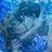 Animated sequence of two figures embracing against a blue pixelated background with shifting light patterns.