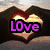 Animated sequence showing heart-shaped hand gestures on beaches with text and color variations.