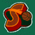 A split-screen animated buddy icon featuring a stylized basketball logo on the left and green text reading "Original Icons .com" on the right against dark backgrounds.