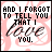 Animated contact sheet of 16 frames showing a love-themed buddy icon with changing text and heart symbols over a pink floral background.