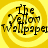 Four identical yellow spiral backgrounds with black text reading "The Yellow Wallpaper" in a pixelated serif font, arranged in a pattern