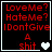 Four display red text on black background with changing heart symbols: white heart, two white hearts, two gray hearts, and two gray hearts with a third gray heart