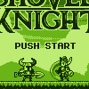 Pixel art game icon featuring Shovel Knight characters on a green background with 'PUSH START' text repeated across the image.